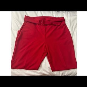 Red dress pants XL